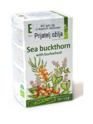 Čaj sadni z ingverjem in navadnim rakitovcem bio Apotheke (20 f.v.)