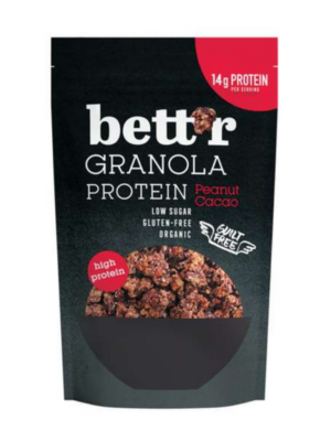 Granola z arašidovimi in kakavovimi proteini Bett'r bio (300g)