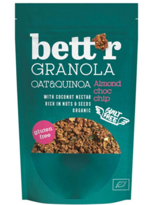 Granola z mandlji in čokoladnimi kosmiči Bett'r bio (300g)